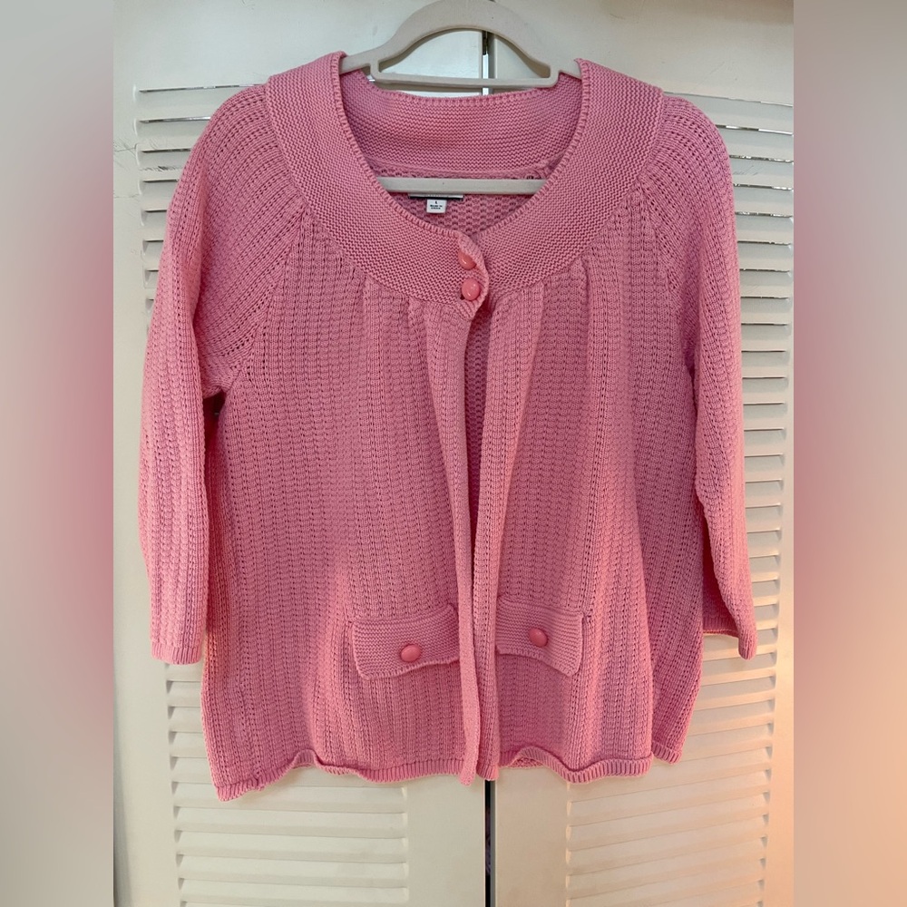 Croft & Barrow Pink Cardigan